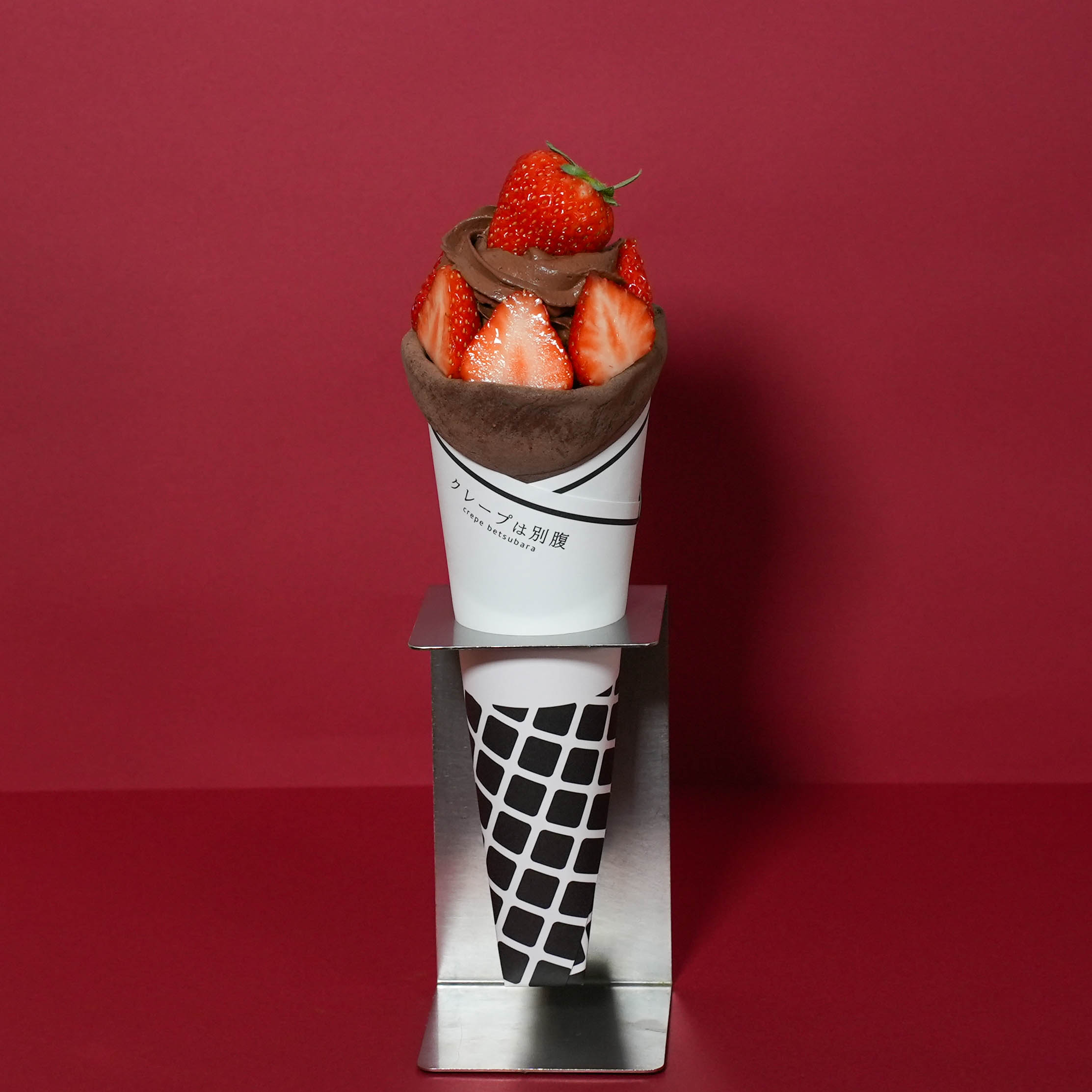 食品サンプル まいづる ストロベリーチョコクレープ 食品サンプル ま